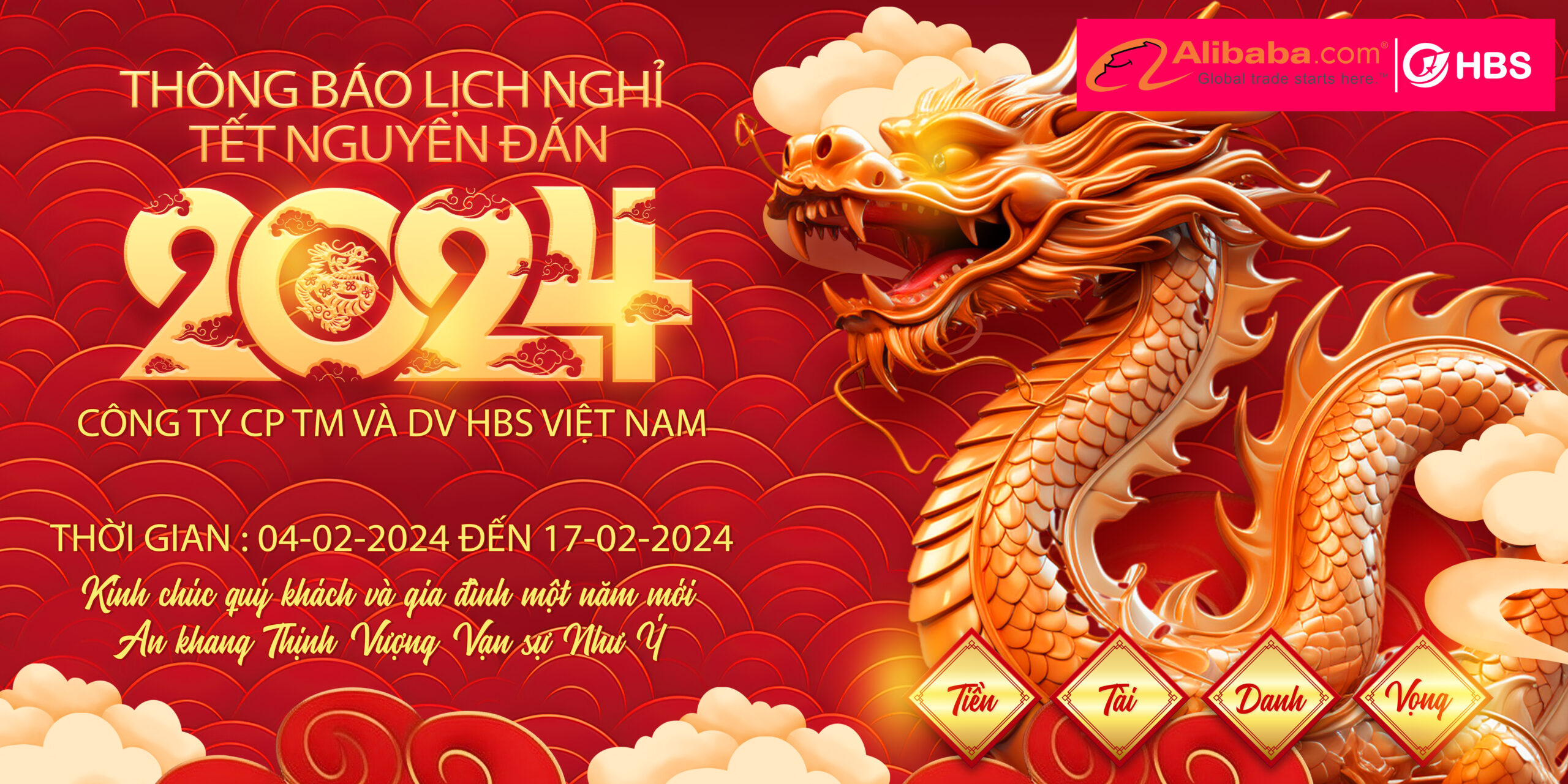 THÔNG BÁO LỊCH NGHỈ TẾT NGUYÊN ĐÁN 2024 1